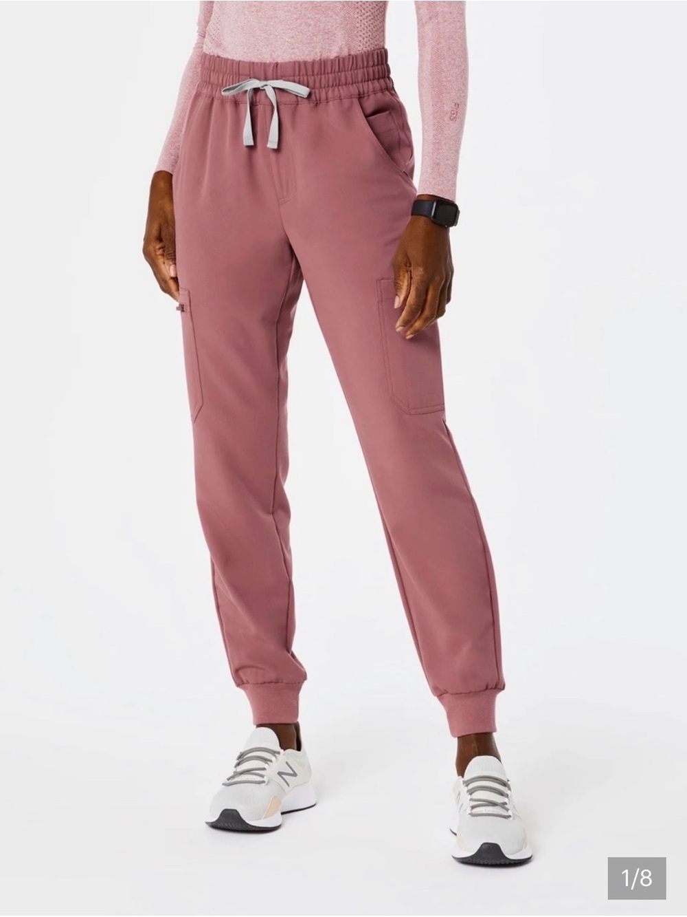 Women's Fig’s Mauve Zamora Cargo Joggers - size M